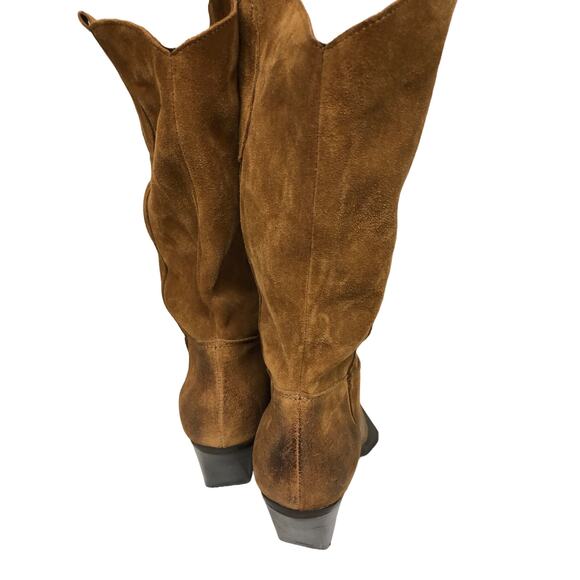 Divine Follie Brown Suede Boots Size 38 (7) - Picture 5 of 7